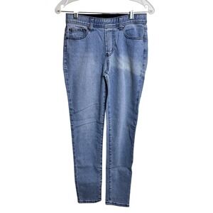 DG2 Diane Gilman Jeans NWT Blue Denim Pull On Elastic Waist Style 294871 Size XS